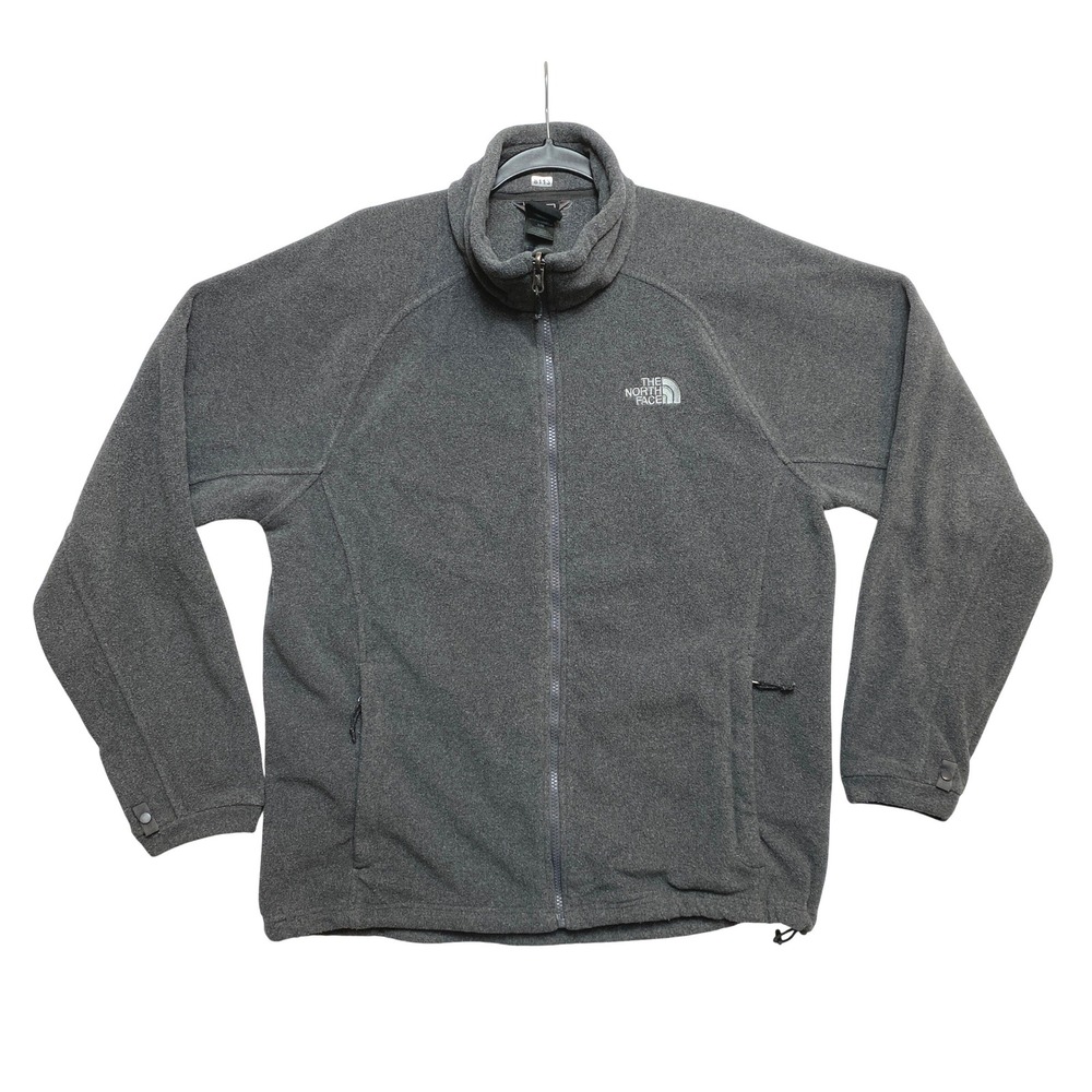 VINTAGE The North Face Fleece Jacket Mens Size Large Gray Full Zip Windbreaker